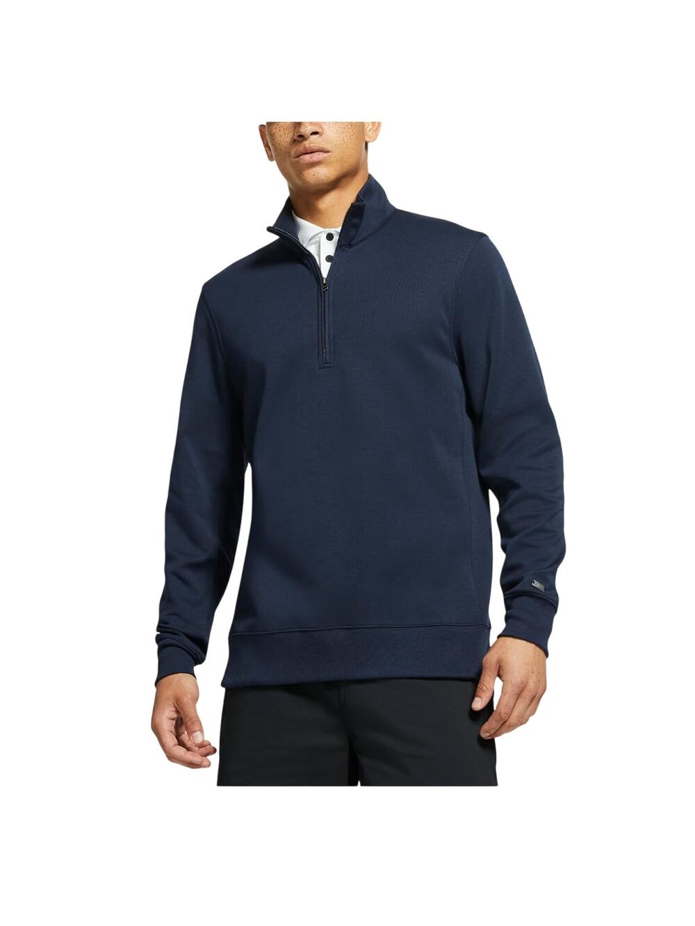 Nike Performance Navy Dri Fit Player Half Zip Pullover Size L